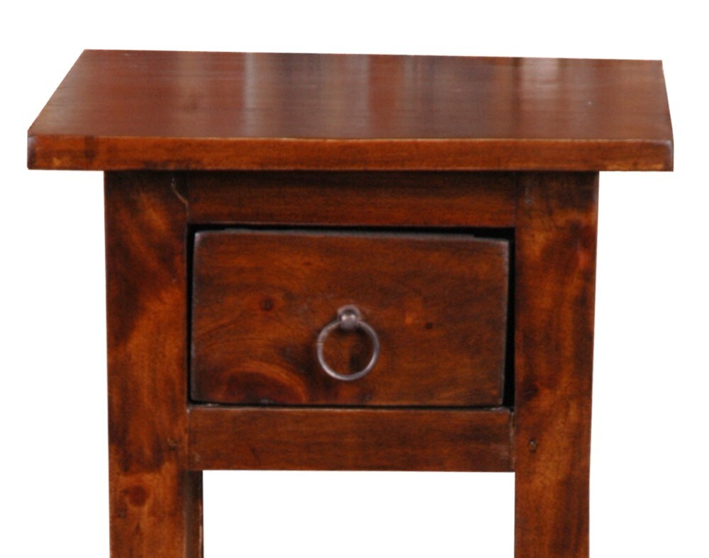 Sunset Trading - Shabby Chic Cottage Narrow Side Table Java - CC-TAB1792S-OJ veiw 4