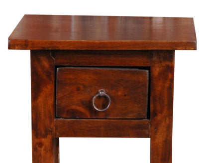 Sunset Trading - Shabby Chic Cottage Narrow Side Table Java - CC-TAB1792S-OJ veiw 4