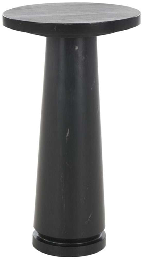 Safavieh - Valentia Round Marble Accent Table - Black - SFV9704D veiw 1