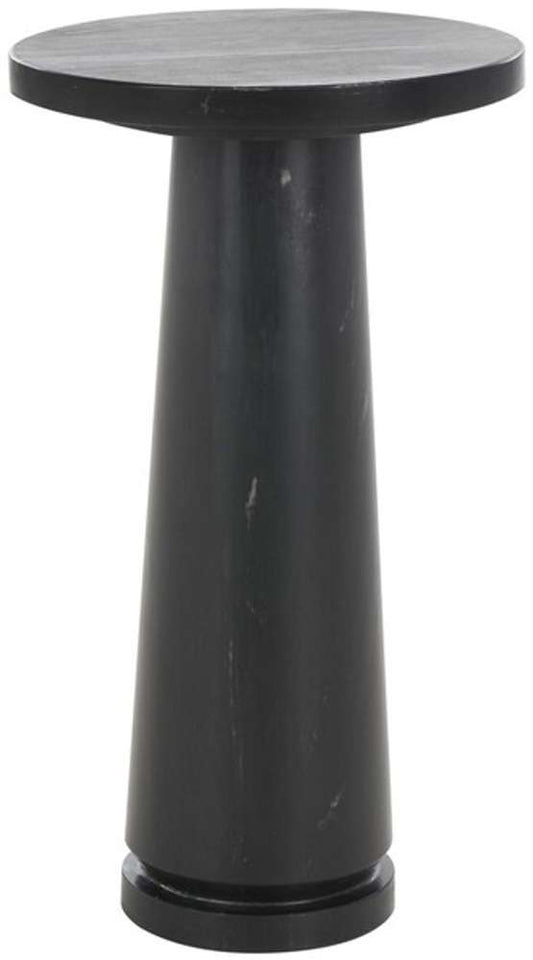 Safavieh - Valentia Round Marble Accent Table - Black - SFV9704D veiw 1