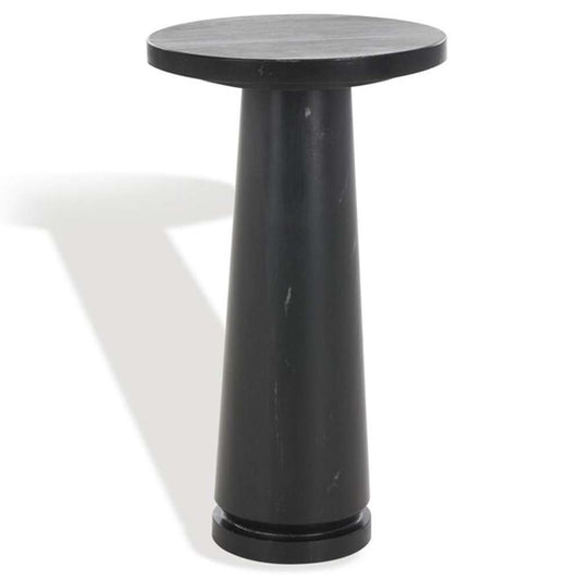 Safavieh - Valentia Round Marble Accent Table - Black - SFV9704D veiw 2