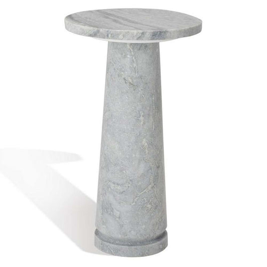 Safavieh - Valentia Round Marble Accent Table - Light Grey - SFV9704A veiw 2