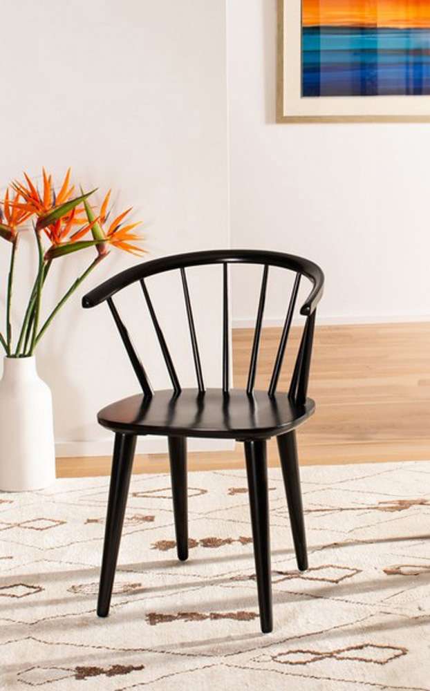 Safavieh - Blanchard Side Chair - Black  (Set of 2) - AMH8512A-SET2 veiw 1