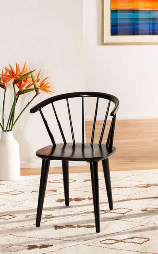 Safavieh - Blanchard Side Chair - Black  (Set of 2) - AMH8512A-SET2 veiw 1