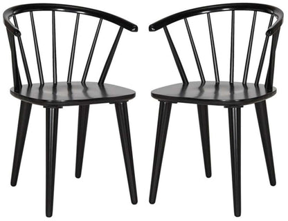 Safavieh - Blanchard Side Chair - Black  (Set of 2) - AMH8512A-SET2 veiw 3