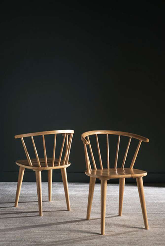 Safavieh - Blanchard Side Chair - Natural  (Set of 2) - AMH8512D-SET2 veiw 2