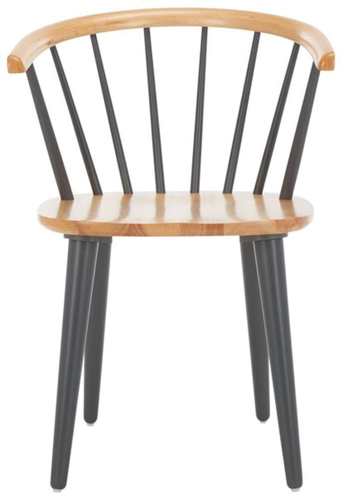 Safavieh - Blanchard Side Chair - Natural - Dark Grey  (Set of 2) - AMH8512E-SET2 veiw 1