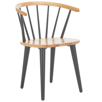 Safavieh - Blanchard Side Chair - Natural - Dark Grey  (Set of 2) - AMH8512E-SET2 veiw 3