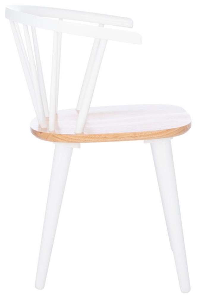 Safavieh - Blanchard Side Chair - Natural - White  (Set of 2) - AMH8512F-SET2 veiw 3