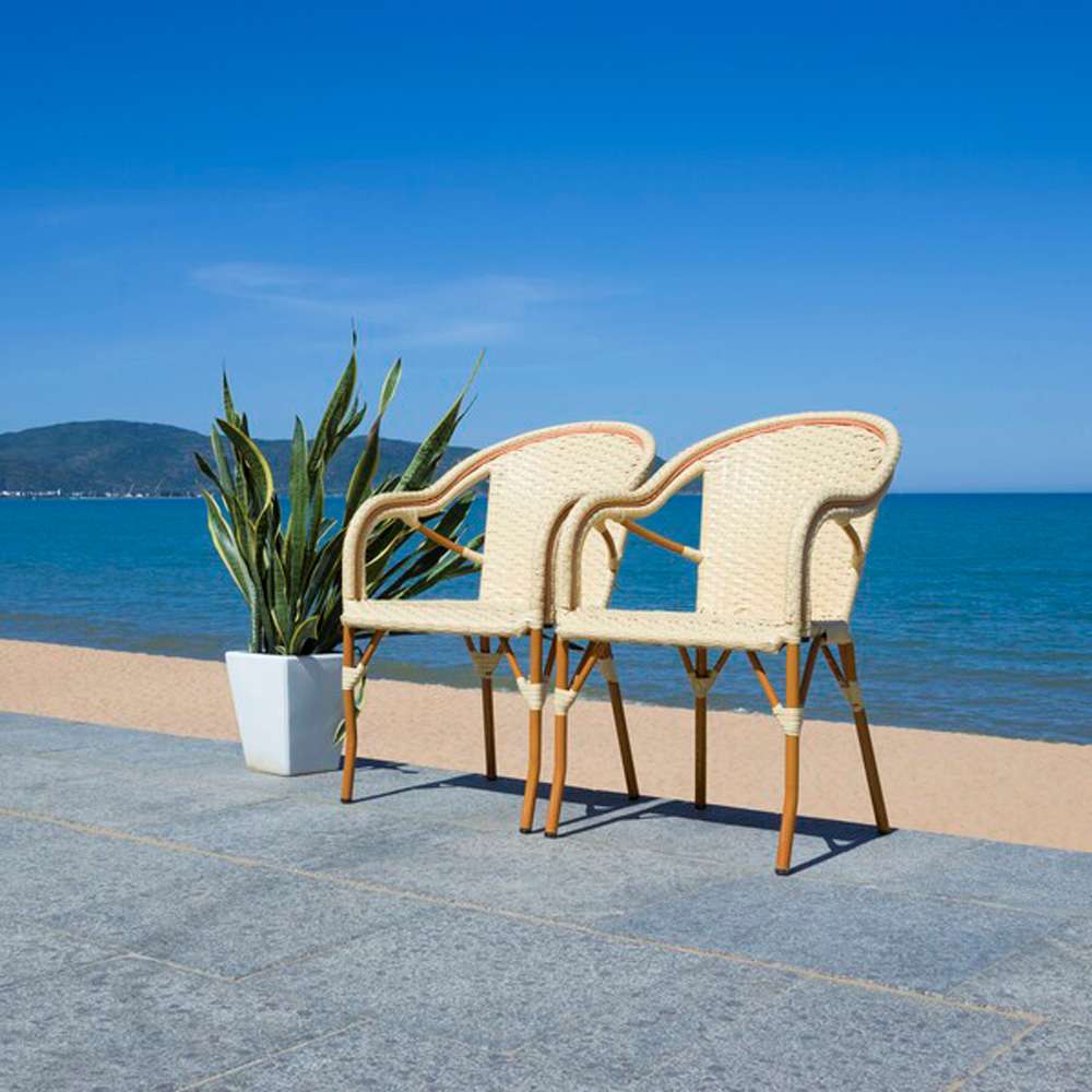 Safavieh - California Armchair - Natural  (Set of 2) - PAT7531A-SET2 veiw 1