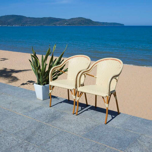 Safavieh - California Armchair - Natural  (Set of 2) - PAT7531A-SET2 veiw 2