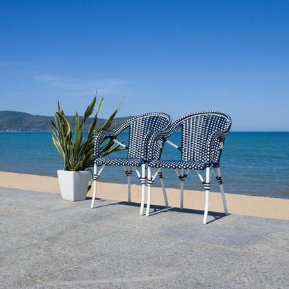 Safavieh - California Armchair - Navy - Navy  (Set of 2) - PAT7531F-SET2 veiw 1
