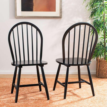 Safavieh - Camden Spindle Dining Chair - Black  (Set of 2) - DCH8501A-SET2 veiw 2