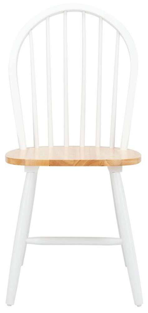 Safavieh - Camden Spindle Dining Chair - White - Natural  (Set of 2) - DCH8501F-SET2 veiw 1