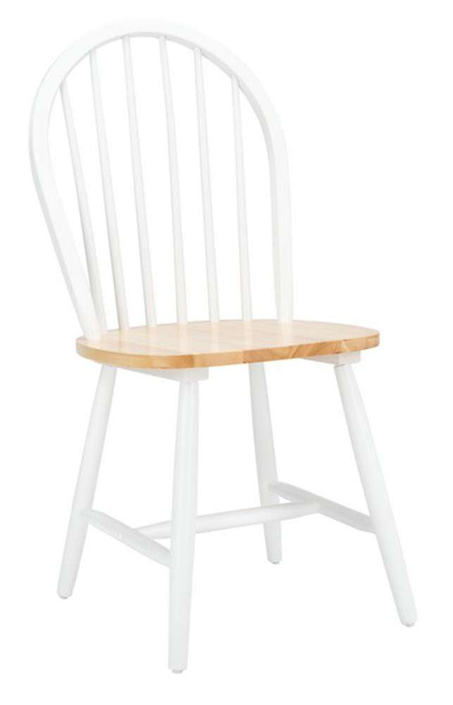 Safavieh - Camden Spindle Dining Chair - White - Natural  (Set of 2) - DCH8501F-SET2 veiw 3