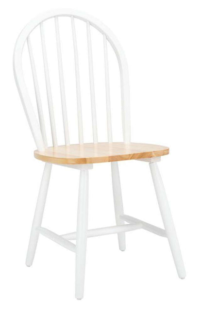 Safavieh - Camden Spindle Dining Chair - White - Natural  (Set of 2) - DCH8501F-SET2 veiw 3