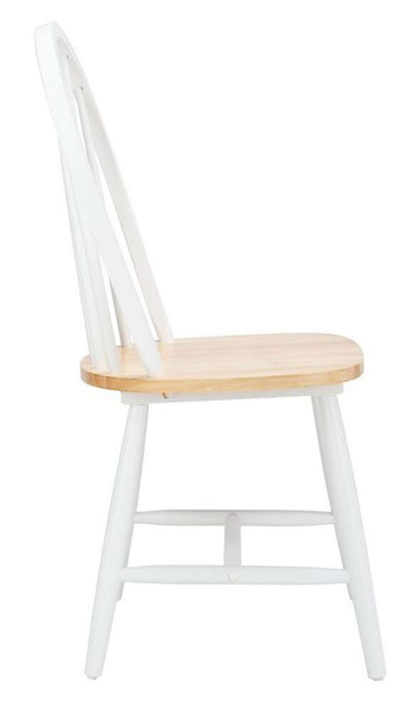 Safavieh - Camden Spindle Dining Chair - White - Natural  (Set of 2) - DCH8501F-SET2 veiw 4