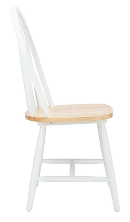 Safavieh - Camden Spindle Dining Chair - White - Natural  (Set of 2) - DCH8501F-SET2 veiw 4