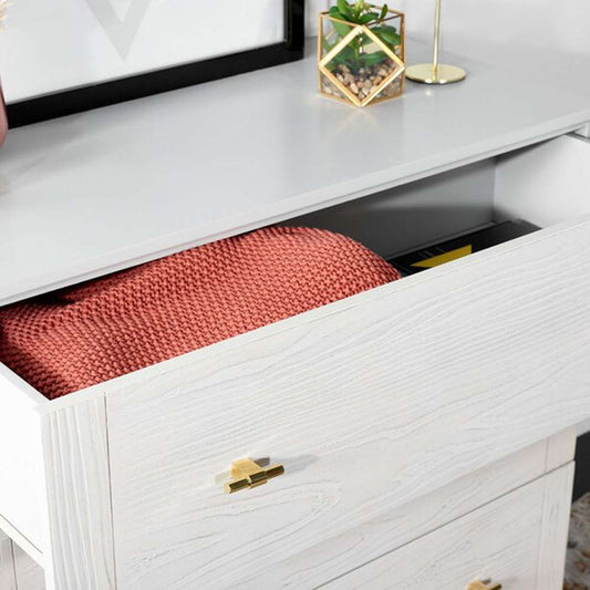 Safavieh - Genevieve 3 Drawer Dresser - Grey - White Washed - DRS5000F veiw 2