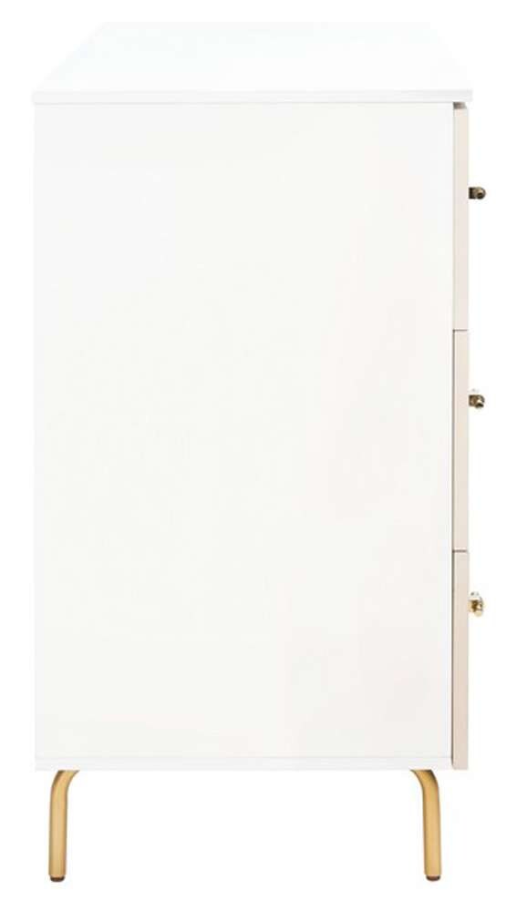 Safavieh - Genevieve 3 Drawer Dresser - White - White Washed - DRS5000D veiw 3