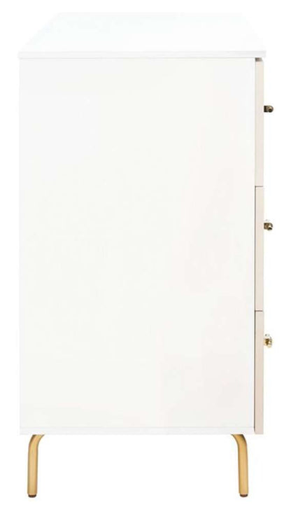 Safavieh - Genevieve 3 Drawer Dresser - White - White Washed - DRS5000D veiw 3