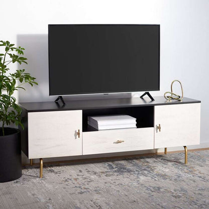 Safavieh - Genevieve Media Stand - Black - White Washed - MED5000B veiw 2