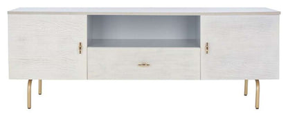 Safavieh - Genevieve Media Stand - Grey - White Washed - MED5000E veiw 1