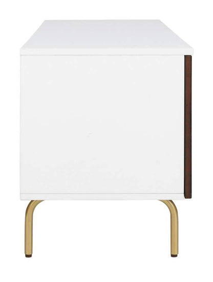 Safavieh - Genevieve Media Stand - Walnut - White - MED5000A veiw 4