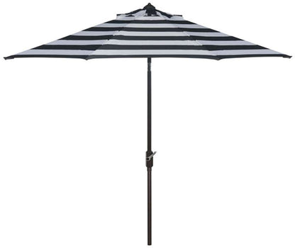 Safavieh - Iris Fashion Line 9Ft Umbrella - Black - White - PAT8004A veiw 1