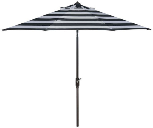 Safavieh - Iris Fashion Line 9Ft Umbrella - Black - White - PAT8004A veiw 1