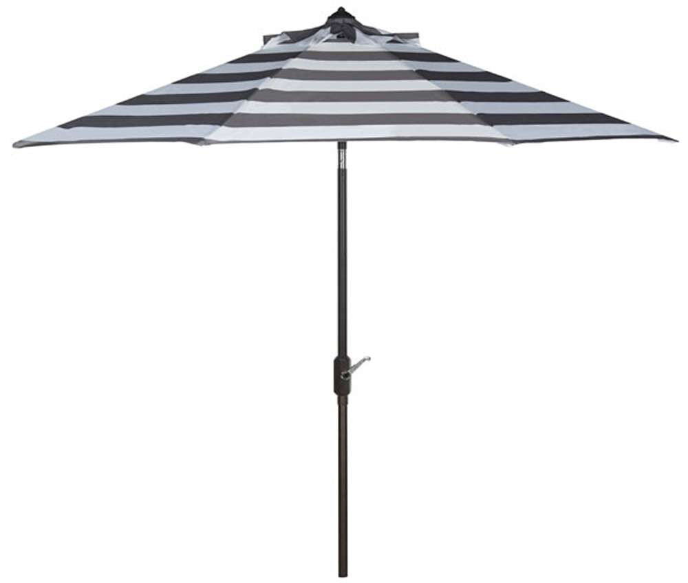 Safavieh - Iris Fashion Line 9Ft Umbrella - Grey - White - PAT8004D veiw 1