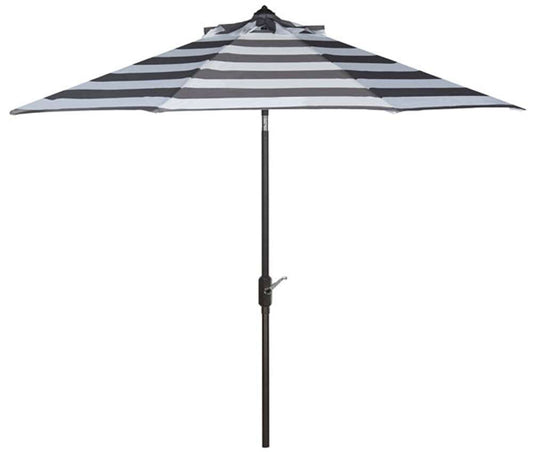 Safavieh - Iris Fashion Line 9Ft Umbrella - Grey - White - PAT8004D veiw 1