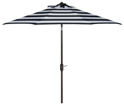 Safavieh - Iris Fashion Line 9Ft Umbrella - Navy - White - PAT8004B veiw 1