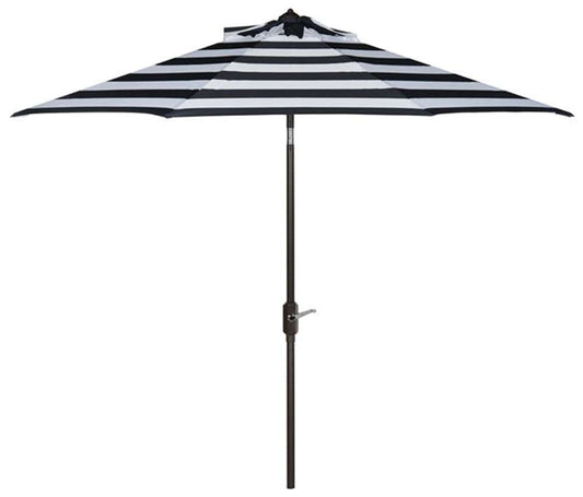 Safavieh - Iris Fashion Line 9Ft Umbrella - Navy - White - PAT8004B veiw 1