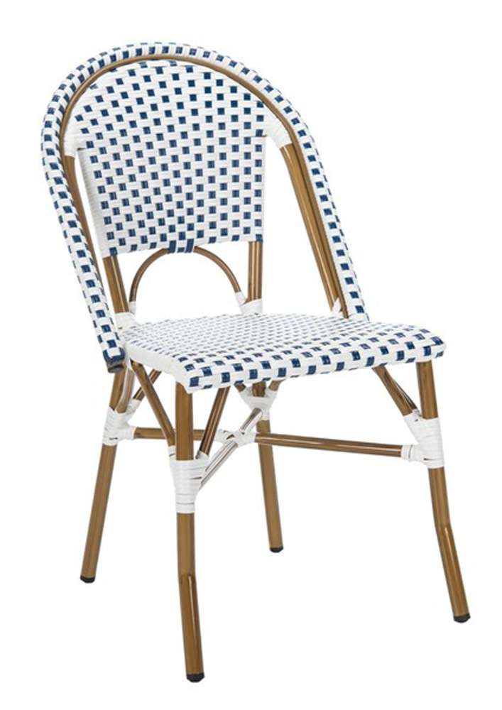 Safavieh - Salcha Side Chair - Blue - White  (Set of 2) - FOX5210A-SET2 veiw 3