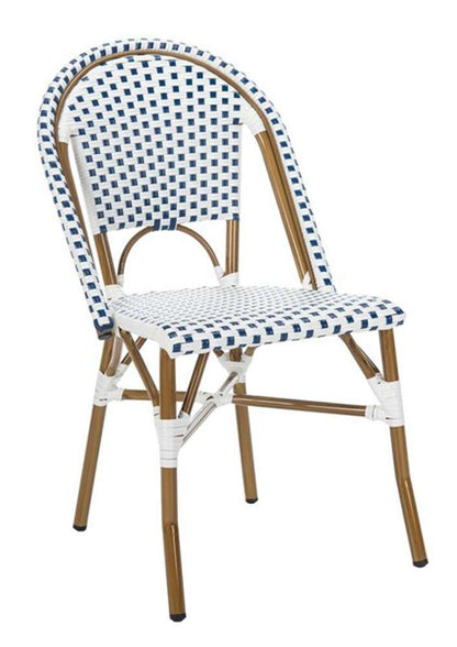 Safavieh - Salcha Side Chair - Blue - White  (Set of 2) - FOX5210A-SET2 veiw 3
