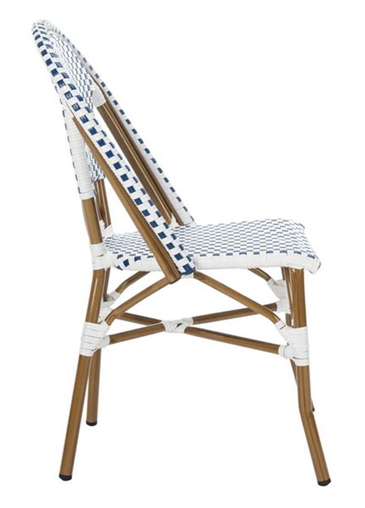Safavieh - Salcha Side Chair - Blue - White  (Set of 2) - FOX5210A-SET2 veiw 4