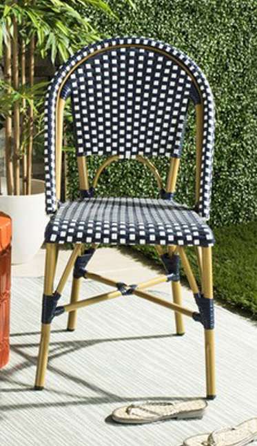 Safavieh - Salcha Side Chair - Navy - White  (Set of 2) - FOX5210F-SET2 veiw 1
