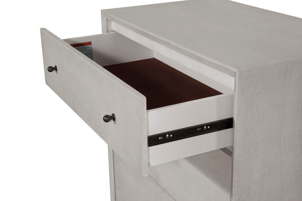 Alpine Furniture - Flynn Mid Century Modern 3 Drawer Small Chest, Gray - 966G-04 veiw 3