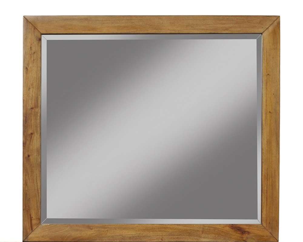 Alpine Furniture - Flynn Mid Century Modern Mirror, Acorn - 966-06 veiw 1