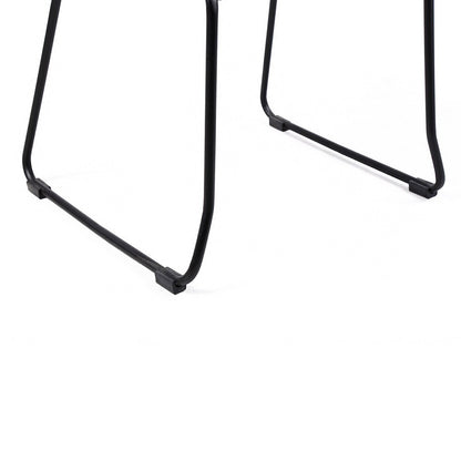 Armen Living - Shasta Outdoor Metal and Grey Rope Stackable Dining Chair (Set of 2) - LCSHSICH veiw 8