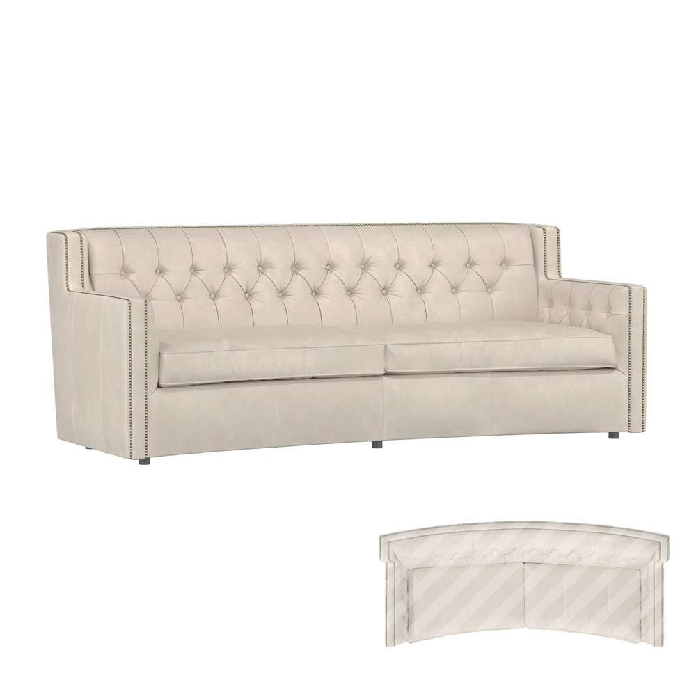 Bernhardt - Candace Leather Sofa - 7277L_361-012 veiw 2