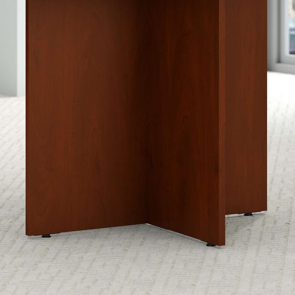 Bush Furniture - BBF 42W Round Conference Table w Wood Base in Hansen Cherry - 99TB42RHC veiw 4