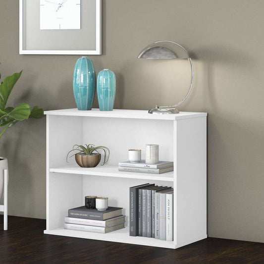 Bush Furniture - BBF Small 2 Shelf Bookcase in White - BK3036WH veiw 2