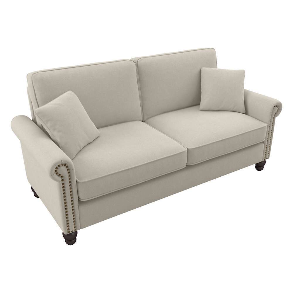 Bush Furniture - Coventry 73W Sofa in Cream Herringbone - CVJ73BCRH-03K veiw 1