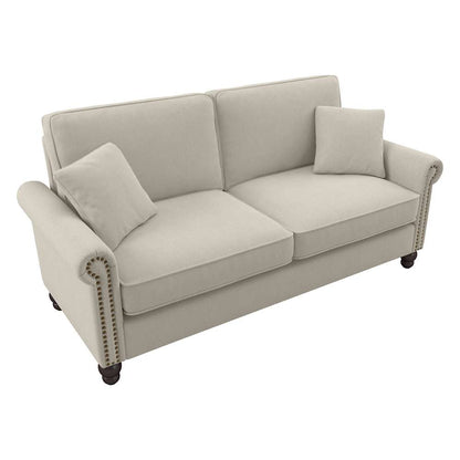 Bush Furniture - Coventry 73W Sofa in Cream Herringbone - CVJ73BCRH-03K veiw 1