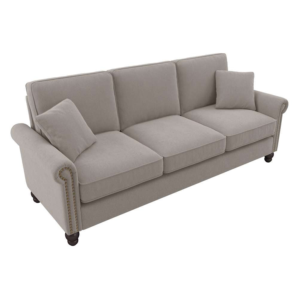 Bush Furniture - Coventry 85W Sofa in Beige Herringbone - CVJ85BBGH-03K veiw 1