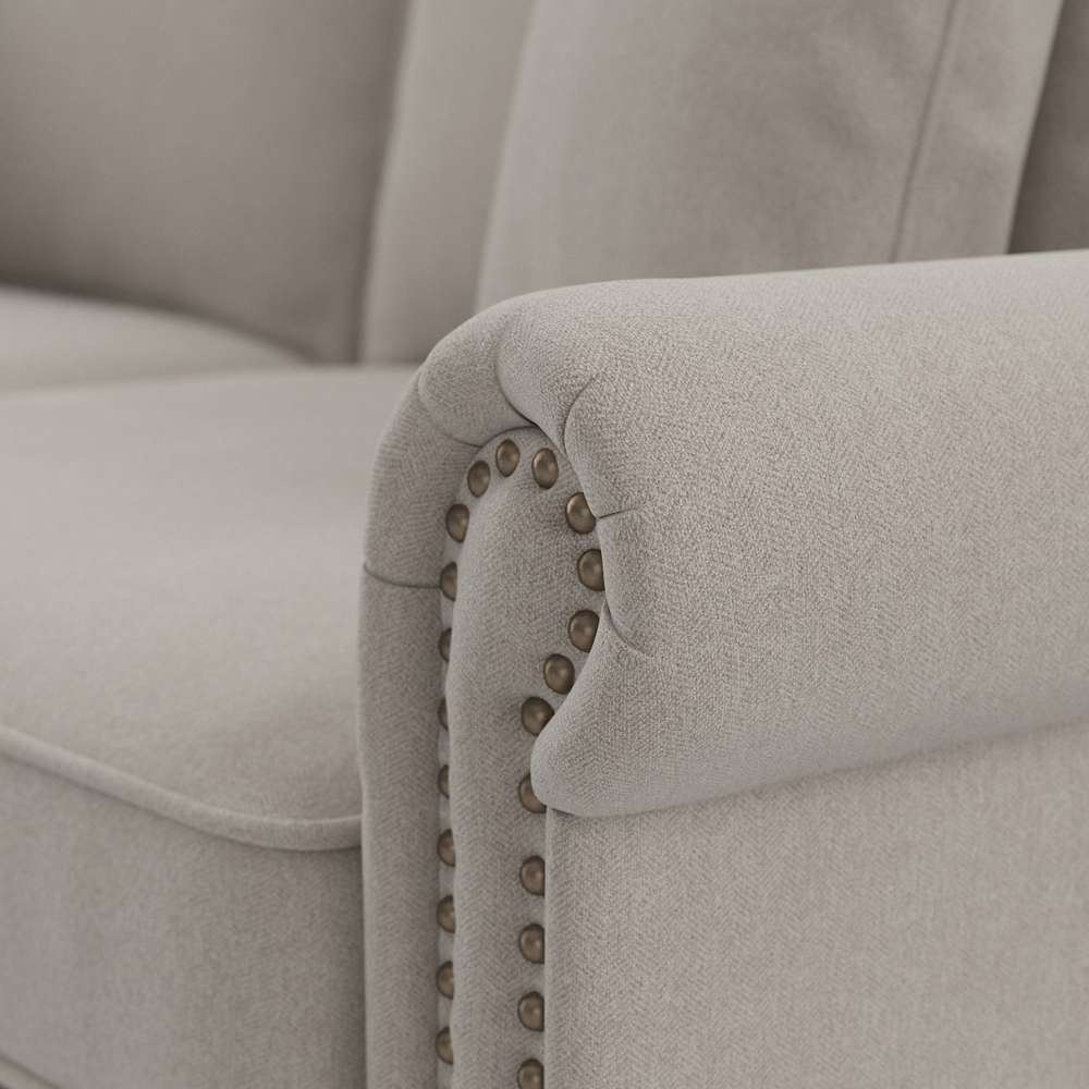 Bush Furniture - Coventry 85W Sofa in Beige Herringbone - CVJ85BBGH-03K veiw 4