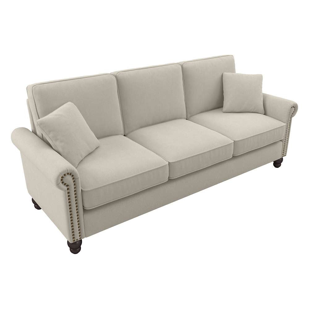 Bush Furniture - Coventry 85W Sofa in Cream Herringbone - CVJ85BCRH-03K veiw 1