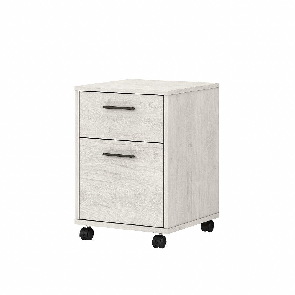 Bush Furniture - Key West 2 Drawer Mobile File Cabinet in Linen White Oak - KWF116LW-03 veiw 1